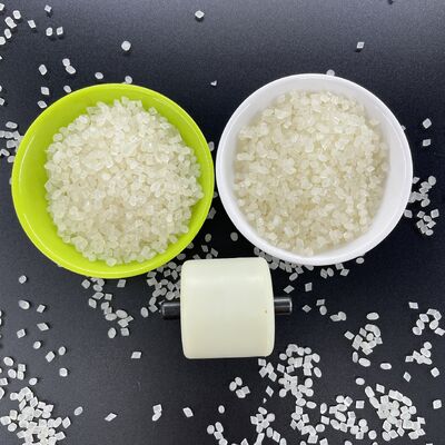 TPU versterkt met vezel- en polymeerkorrelmateriaal voor wielkernen.