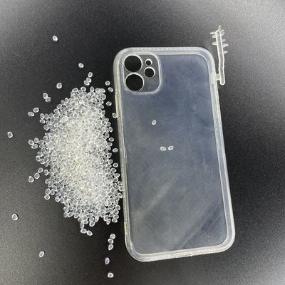 Crystal Clear Soft TPU Raw Material Beschermende telefoonhoes