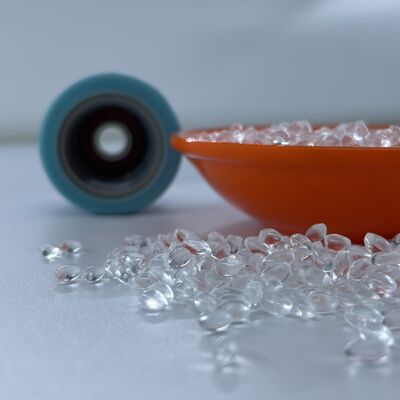 Geluidsabsorberend en slijtvast TPU-materiaal gebruikt in wielproductie